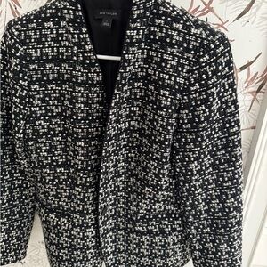 Ann Taylor Black and White Patterned Jacket sz 4